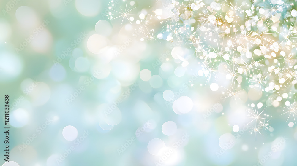 Poster bokeh light effects abstract setting digital art creative visuals bright atmosphere whimsical concep