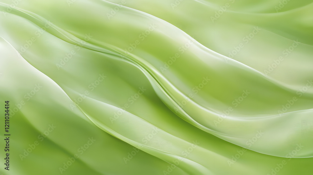 Poster flowing green textures nature scene abstract art calm environment close-up view serenity concept for
