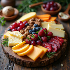 a perfect arranged charter board feature  rustic wooden table