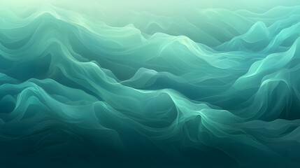 Obraz premium Dynamic ocean waves coastal serenity digital art tranquil environment abstract viewpoint fluidity and motion