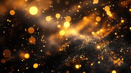 Obraz premium Abstract gold bokeh background