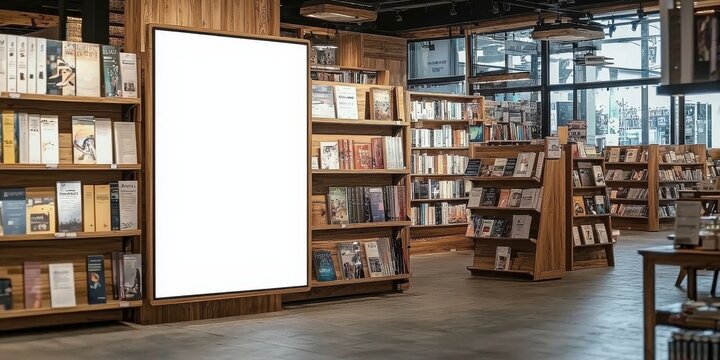 Perfect mockup presentation for promotions in a retail setting.