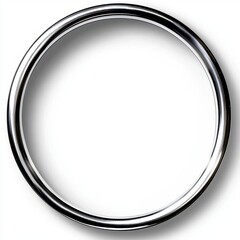 A modern silver circle design that captures minimalist beauty.