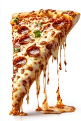 Melted Pepperoni Pizza Slice