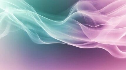 Fototapeta premium ethereal abstract background with flowing liquid gradients in pastel purples and teals, featuring organic noise texture and delicate film grain overlay