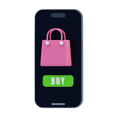 3D Shopping App with Purchase Button