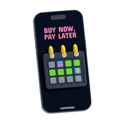 3D Buy Now, Pay Later Mobile Interface