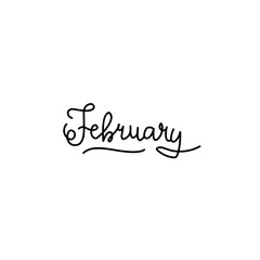 Handwritten February