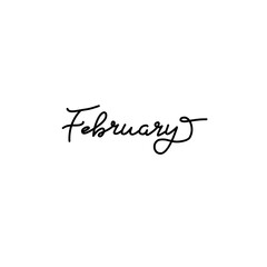 Handwritten February