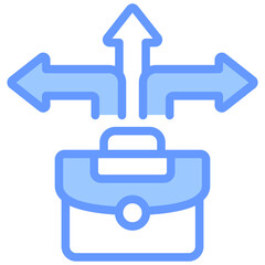 Career Pathways Blue Icon