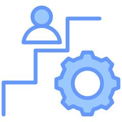 Career Service Blue Icon