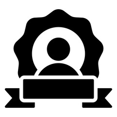 Personal Branding Glyph Icon