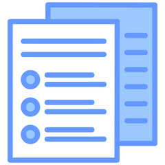 Practice Tests Blue Icon