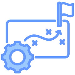 Strategy Blue Icon