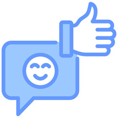 Feedback Blue Icon