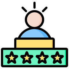 Confidence Outline Color Icon