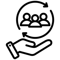 Retention Outline Icon