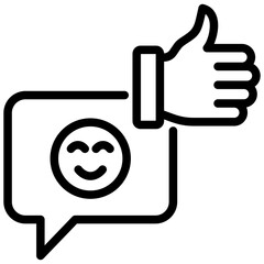 Feedback Outline Icon