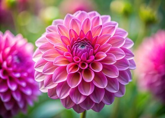 Witness the mesmerizing slow motion bloom of a pink dahlia; vibrant petals unfold in exquisite macro detail, a nature's beauty.
