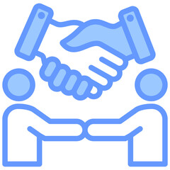 Bilateral Trade Blue Icon