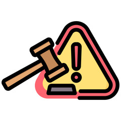 Sanction Outline Color Icon