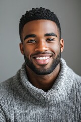 Portrait of a Smiling Young Man