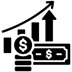 Inflation Glyph Icon