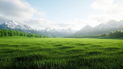 Serene Mountain Meadow