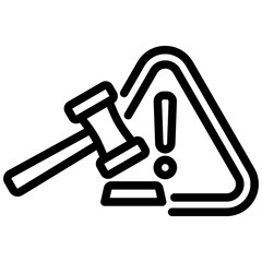 Sanction Outline Icon