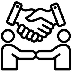 Bilateral Trade Outline Icon