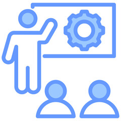 Skill Building Workshops Blue Icon