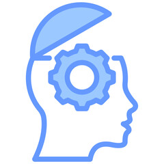 Skill Development Blue Icon