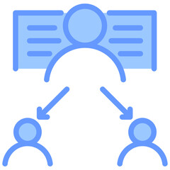 Informal Mentorship Blue Icon