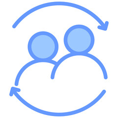 Informal Experiences Blue Icon