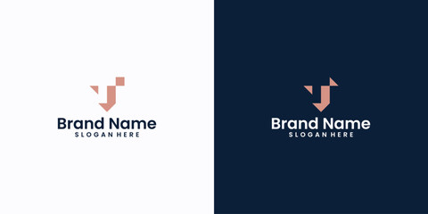 letter t logo technology