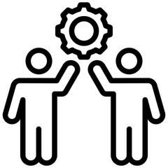Work Based Learning Outline Icon