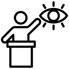 Witness Outline Icon