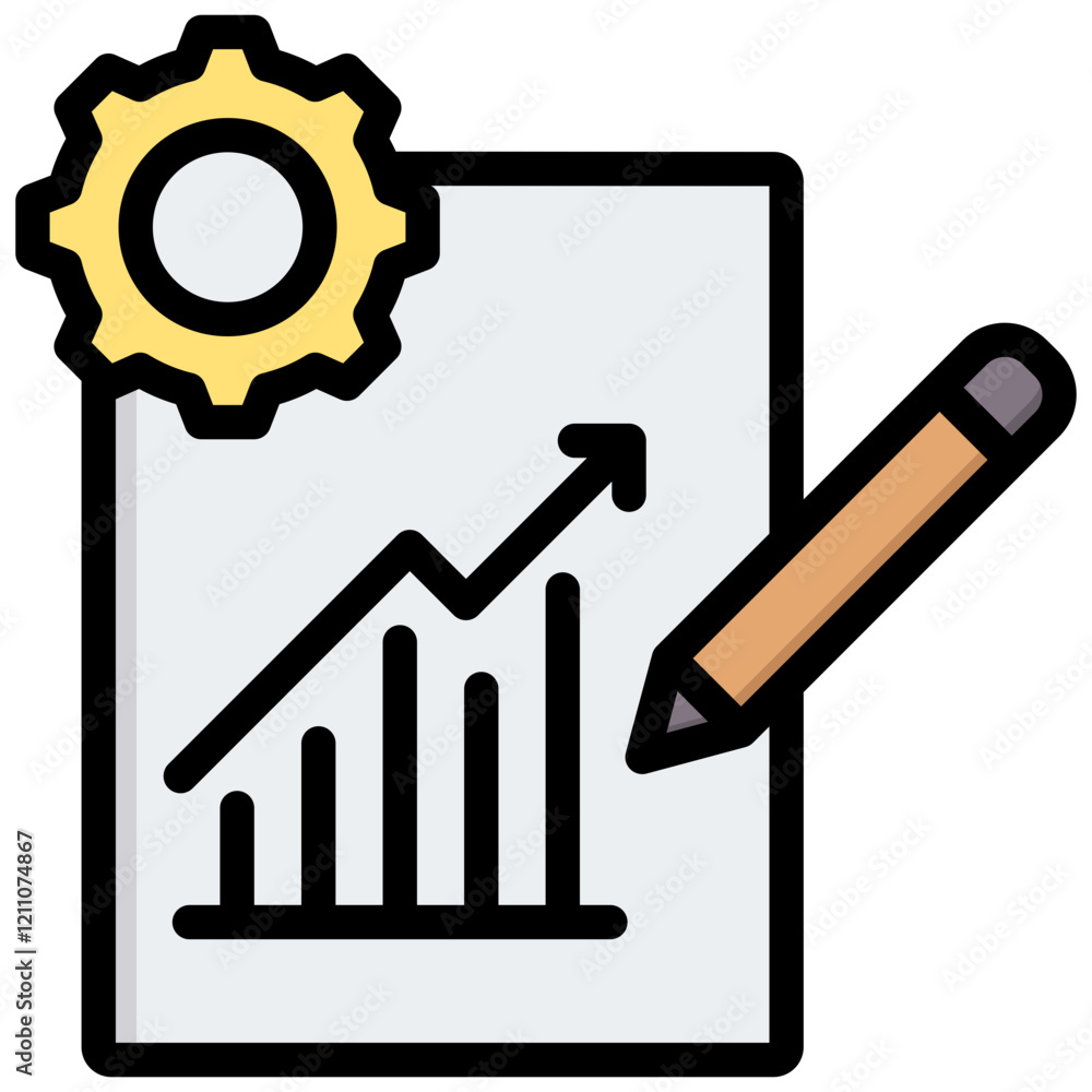 Aufkleber assignment and project outline color icon