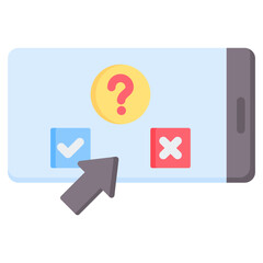 Quizzes And Examp Flat Icon