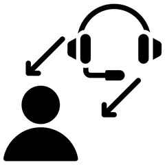 Tutoring Support Glyph Icon