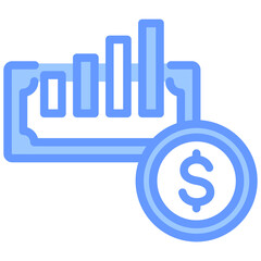 Growth Blue Icon