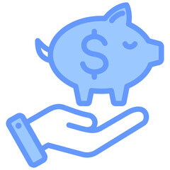 Cash Reserve Blue Icon