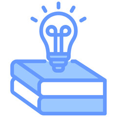 Gain Knowledge Blue Icon