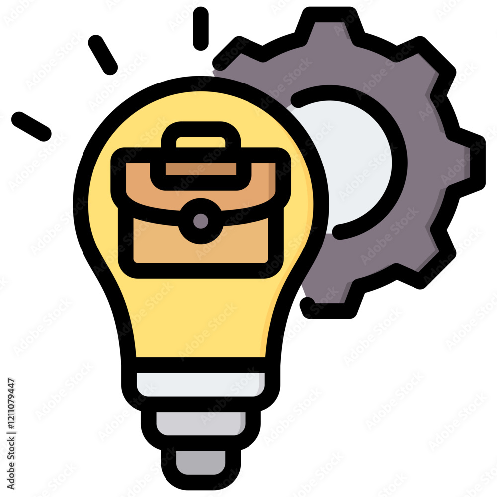 Poster Practical Experience Outline Color Icon