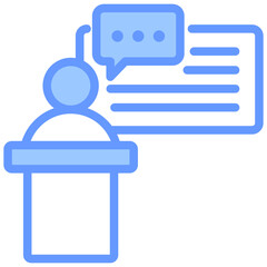 Trainee Role Blue Icon