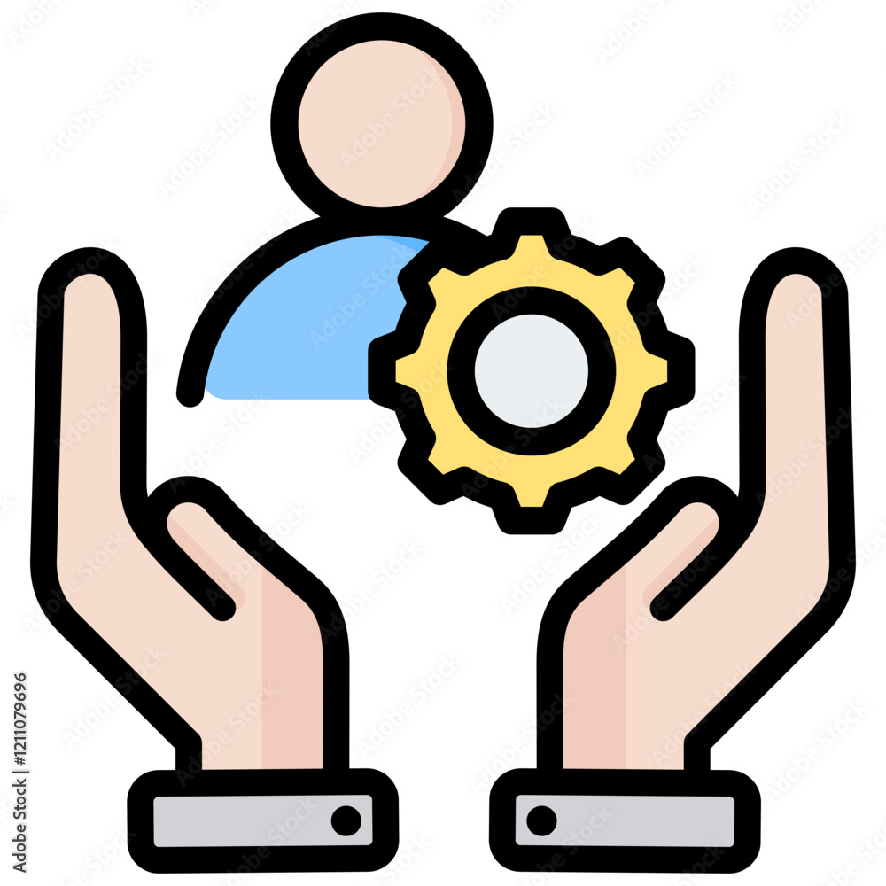 Poster Work Based Learning Outline Color Icon