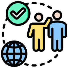 Mentored Growth Outline Color Icon