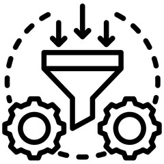 Skill Refinement Outline Icon