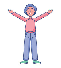 Stretching pose vector