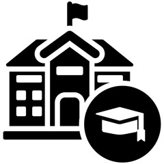 Dormitory Living Glyph Icon